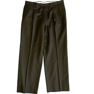 Austin Reed Signature Brown Wool Cashmere Blend Dress Pants Size 38